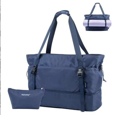 Women's travel backpack for trips, handbag, backpack, with shoe compartment and wet pocket, yoga mat bag, overnight weekend bag