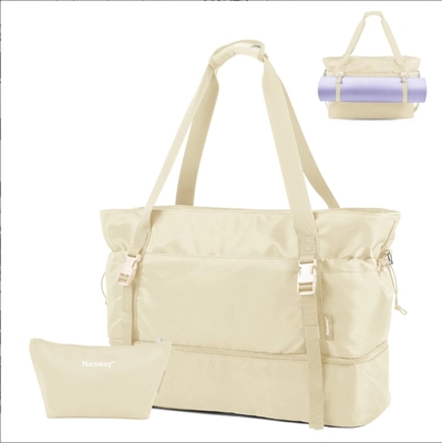 Women's travel backpack for trips, handbag, backpack, with shoe compartment and wet pocket, yoga mat bag, overnight weekend bag