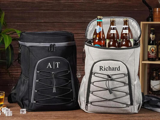 Personalized Groomsmen Cooler Backpack,Custom Lunch Cooler Backpack,Embroidered Insulated Beer Bag,Golf Picnic Backpack,Groomsmen Gift