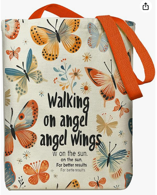Women's canvas tote bag, with a zipper inside pocket, canvas bag with zipper, suitable for daily shopping, work and grocery items.