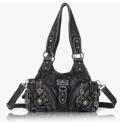 Purses for Women Small Hobo Shoulder Bags Vagen Leather Multi-Pocket Tote Bag with Zipper