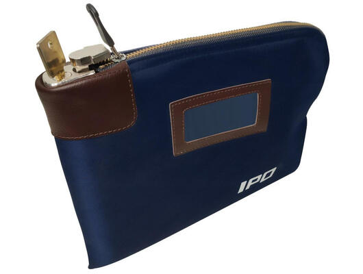 Waterproof Cash Bag with Lock and 2 Keys, 11 x 8.6 Inches, Canvas Documents Bag, Money Bank Deposit Bag with Zipper, Durable Leatherette Money Cash Coin Check Wallet Pouch for Men & Women