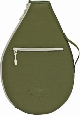 Neoprene Padded Tennis Racket Bag Protector Cover Case with Pocket | Soft Sleeve Design, 2 Compartments, Fits Tennis, Squash, Badminton Rackets, Single-shoulder or Crossbody Carrying