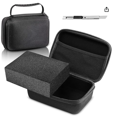 EVA Hard Case with Customizable Foam 11 x 7.8 x 4.3 Inch Protective EVA Carrying Case Shockproof Outdoor for Camera, Digital Products, Electronic Instruments with Knife