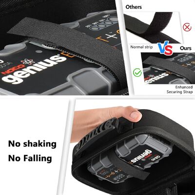 EVA Protection Case Compatible with NOCO GB20/GB40/GBX45/GB50 Jump Starters, AstroAI S8/NEXPOW/BIUBLE/BUTURE/HULKMAN Up To 8.2" x 4.7" x 3.5" can all be stored,Portable Travel Case Only