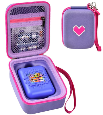 Custom-Fit Carrying Case for Bitzee Interactive Digital Pet | Battery Pocket and Detachable Hand Strap, Prevent Drops and Scratches, Travel and Gift Storage,  Box Only