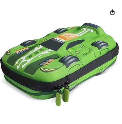 rockpapa Large-Capacity Sports Racing Car Pencil Case, Pencil Box, Storage Box for School Students Boys Teens Kids Girls