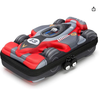 rockpapa Large-Capacity Sports Racing Car Pencil Case, Pencil Box, Storage Box for School Students Boys Teens Kids Girls