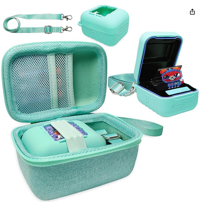Silicone Cover and Hard Case Interactive Digital Pet | Accessories for Bitzee Original Virtual Electronic Pets Protective Cases with Lanyard (Teal)