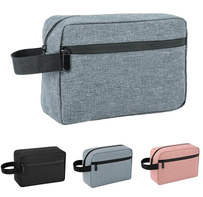 Travel Toiletry Bag for Men Women Hanging Makeup Bag Organizer Pink | Waterproof Toiletry Bag for Toiletries Accessories, Shaving Kit & Cosmetic Hanging Bag Organizer, for Travel, Bathroom, Gift