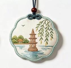 Chinese-style sachets, embroidered amulets, lucky charm pendants, tassel sachets, festival gifts, custom-made sachets