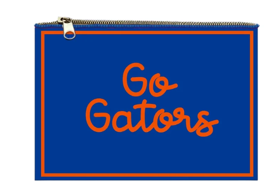 UF UNIVERSITY OF FLORIDA BEADED FOOTBALL COIN BAG