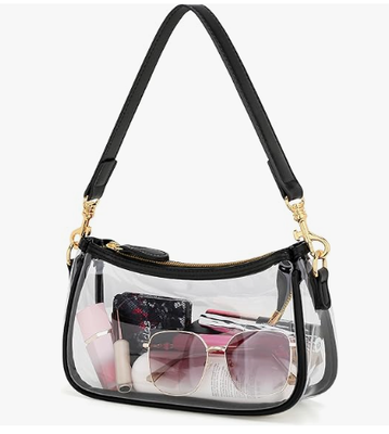 Small Black Purse for Women, Cute Mini Shoulder Bag Zipper Closure | 2 Removable Straps, Retro Underarm Bags, Classic Crossbody Bag, Handbag for Women