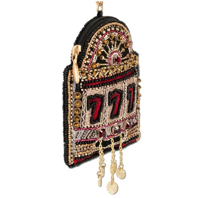 Spin To Win Coin Purse Key ring and easy open trigger hook Beaded coin small bags
