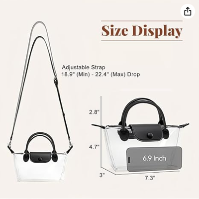 Clear Bag for Women,Stadium Approved Crossbody Handbags, Stadium Purse for Concerts & Sports Events