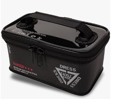 DRESS Tackle Box Multi Function EVA Multi-functional Fishing Tackle Case Storage Container Buckan Tackle Bag Reel Case Worm Lure Box M General Purpose