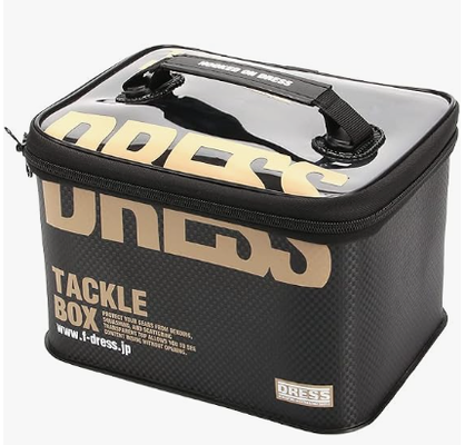 DRESS Tackle Box Multi Function EVA Multi-functional Fishing Tackle Case Storage Container Buckan Tackle Bag Reel Case Worm Lure Box M General Purpose