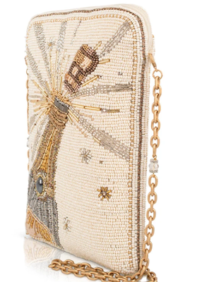 Bubbles & Bliss Crossbody Handbag Baeded phone bag