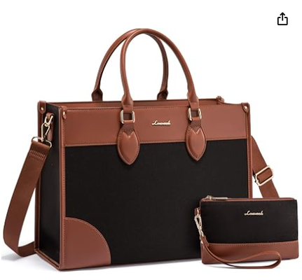 Laptop Bag for Women 15.6 lnch,Waterproof Laptops Tote Bags for Womens,Professional Work Bags for Women with Cup Holder,Large Laptop Purse Computer Briefcase Office Teacher Clutch Bag