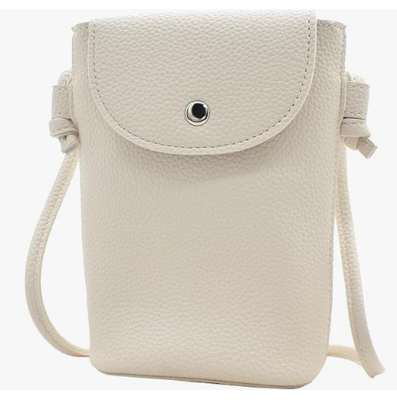 Cell Phone Bag PU Leather Small Shoulder Bag with Adjustable Strap Crossbody Phone Purse,Concert Bag,Soft PU Leather,Tidy Stitching,Snap Button Closure,Bag for Phone,Keys,Cards & Gloss