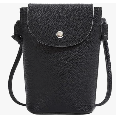 Cell Phone Bag PU Leather Small Shoulder Bag with Adjustable Strap Crossbody Phone Purse,Concert Bag,Soft PU Leather,Tidy Stitching,Snap Button Closure,Bag for Phone,Keys,Cards & Gloss
