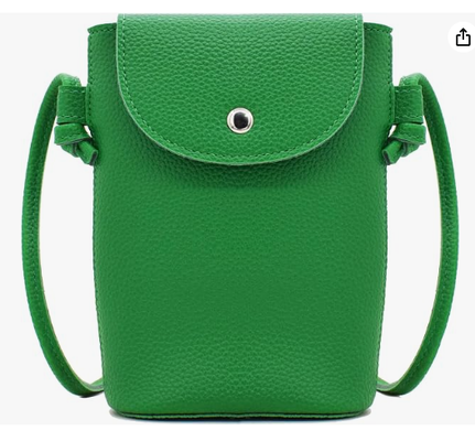Cell Phone Bag PU Leather Small Shoulder Bag with Adjustable Strap Crossbody Phone Purse,Concert Bag,Soft PU Leather,Tidy Stitching,Snap Button Closure,Bag for Phone,Keys,Cards & Gloss