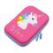 ODM 60Pcs Unicorn EVA Pencil Case 3D Printing Logo Pink Color