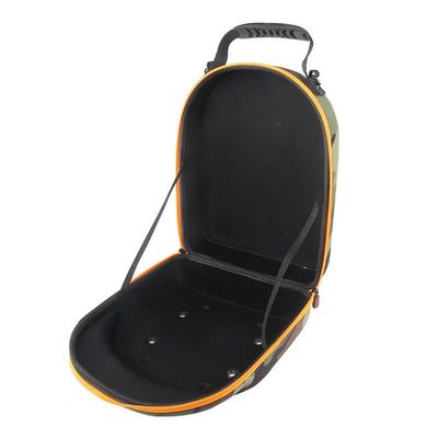 Camouflage Color Cap Carrier EVA Storage Case Knitted Fabric Lining