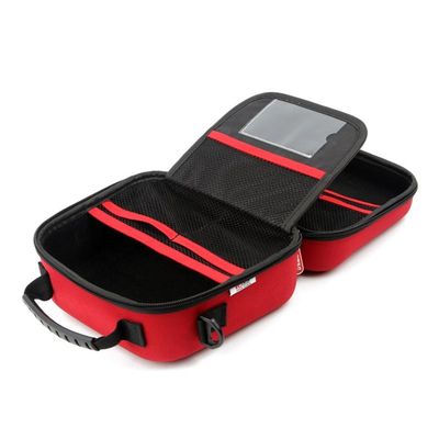 Medical Grade First Aid Kit Portable EVA Carrying Case with Customizable Size Mesh Pockets and Elastic Straps for Organization
