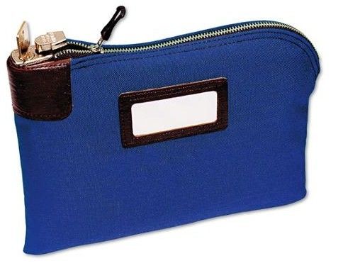 Heavy Duty Zipper Bank Bags Made From Durable 70D Nylon With Embossed Logo And Locking Security For Secure Cash Handling