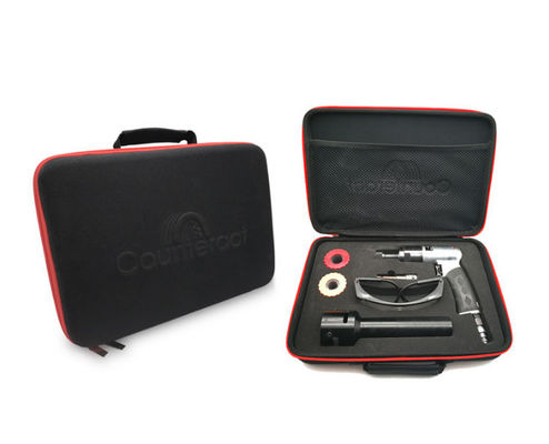 Black Colors 900D Polyester EVA Hard Shell Case Hand Carrying Rubber Patch