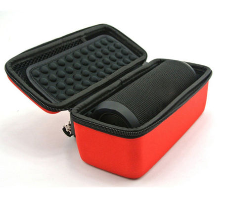 Shockproof Pu Leather EVA Speaker Case Pantone Color Mesh Pocket Eva Hard Case Shockproof Speaker Case/Bag With Strap BY Pu Leather Material