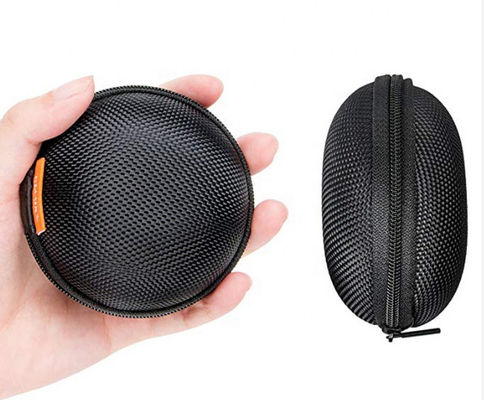 Bule Colors Zipper 75 Degree EVA Hard Cases Storage Earphones