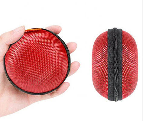 Bule Colors Zipper 75 Degree EVA Hard Cases Storage Earphones
