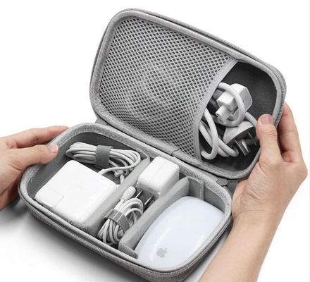 Waterproof Mini Hard Travel EVA Hard Cases with Zipper Storage Velvet Lining and Multiple Material Choices for Earphones