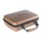 Dustproof EVA Storage Case Wood Grain PU Leather Surface Shockproof