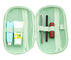 Mint Green EVA Toiletry Organizer Travel Bag 600D Mesh Pockets Inside