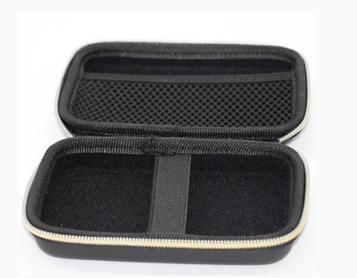 Portable 1800D Polyester EVA Protective Case Zipper Black Bag