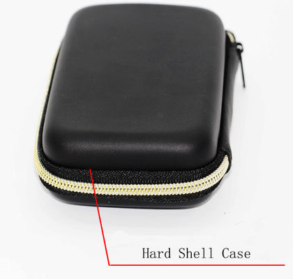 Portable 1800D Polyester EVA Protective Case Zipper Black Bag