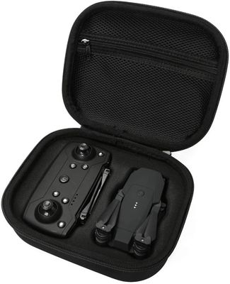 Black 2 Zipper Close EVA Tool Case 1680D Polyester Silk Screen Logo