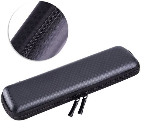 Black 3D EVA Hard Case Pencil Pouch 1800D Polyester PU Leather