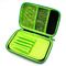 Fluorescent Green EVA Stylish Pencil Case Big Capacity Fabric Lining