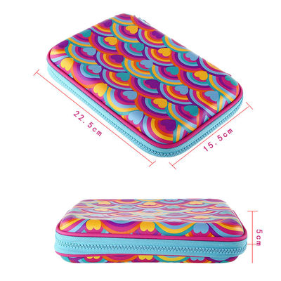 Custom EVA Pencil Case Portable Zipper Design Lightweight Durable Reusable Eco Friendly Stationery Storage Bag for Children and Students