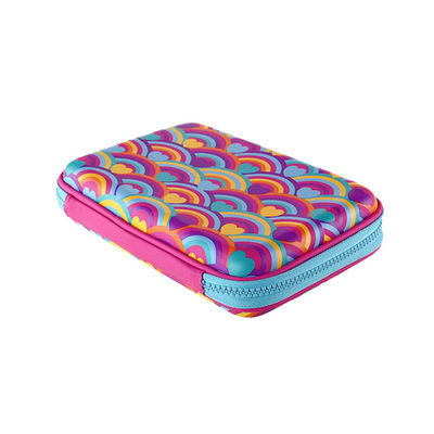 CE Portable Zipper EVA Pencil Case 22.5X15.5X5 CM For Children