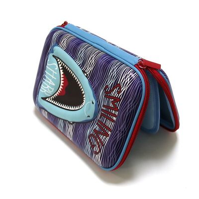 Custom 3D Touch EVA Pencil Case with Debossing Logo Large Capacity Hard Shell Suitable for Student Stationery Storage and Accessories