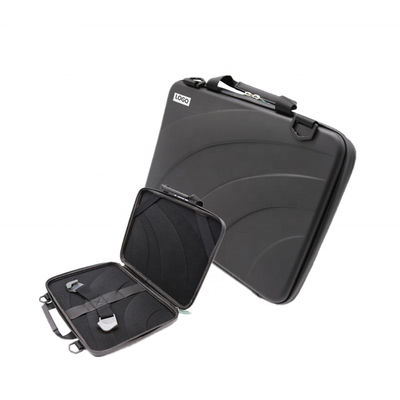 Black PU Leather EVA Shockproof Laptop Sleeve For Macbook Air EVA Black PU Leather Shockproof EVA Protective Laptop Sleeve Case Bag