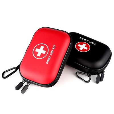100 Contentscount Medical Grade First Aid Kit Emergency Medical Treatment Red Compact Durable Solution for Workplace Safety