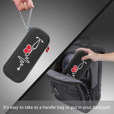 Portable Medical Grade First Aid Kit with Shockproof Waterproof EVA Foam Case Designed for Stethoscope Protection and Easy Carrying