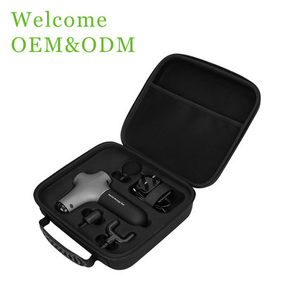 Customizable Black EVA Massage Gun Case with Shockproof Waterproof Design and Multiple Logo Craft Options for Professional