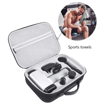 Travel Friendly Massage Gun Case Made From 900D Polyester And EVA Materials Offering Protection Against Water Bumps And Scratches